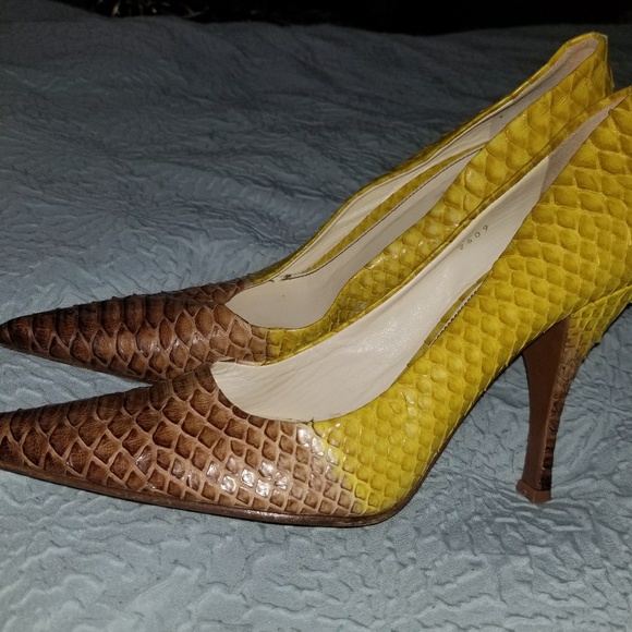 Authentic Yellow Python PRADA Heels size 39!!! - Picture 2 of 8